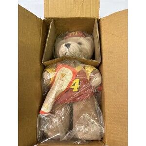 NASCAR FAN BEAR #94 BILL ELLIOTT MCDONALDS 16" PLUSH HAMILTON COLL TAG COA NEW